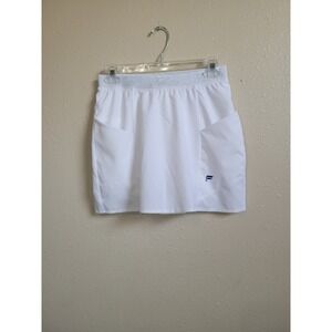 Fabletics Skirt Skort Built In Short Pockets White Sz S